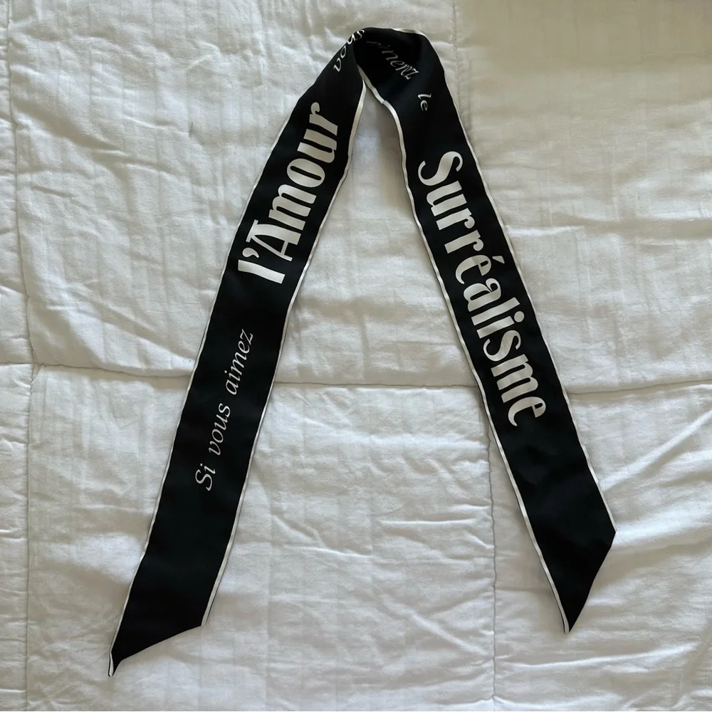 Christian Dior Black Twilly Scarf
